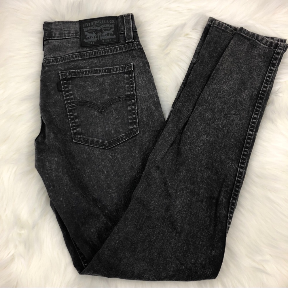 Levis 511 black skinny jeans 29 x 32